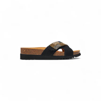 Scholl La Serena Strap papucs fekete