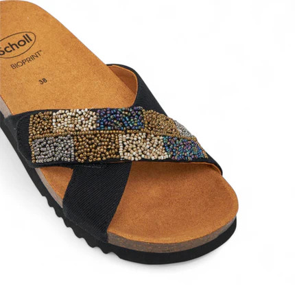 Scholl La Serena Strap papucs fekete