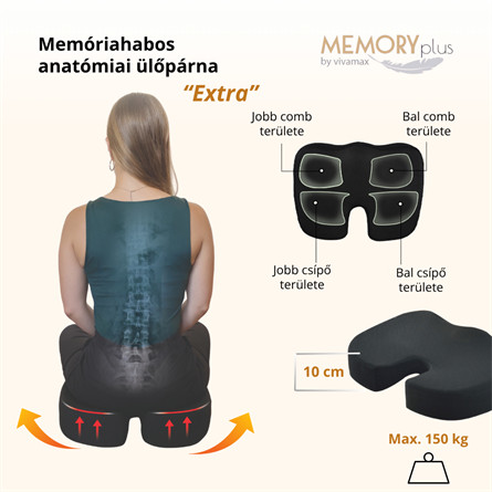 Memóriahabos anatómiai ülőpárna "Extra" 
