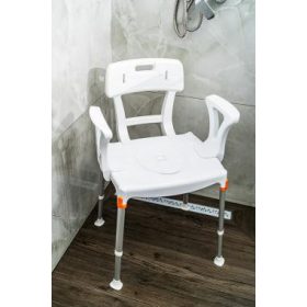   KING Szoba WC és zuhanyszék 3in1 háttámlával és karfával