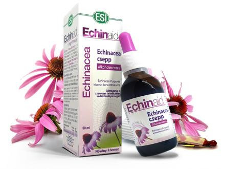 Natur Tanya® ESI® Alkoholmentes Echinacea csepp - Immunvédő, külső, belső gyulladások, felső légúti, húgyuti fertőzések.