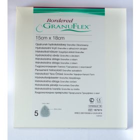   Granuflex Bordered szegélyes anatómiai hidrokolloid kötszer 15x18cm 5db