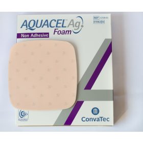   Aquacel Ag Foam nem öntapadó ezüstionos habkötszer 15 cm x 15 cm 5db
