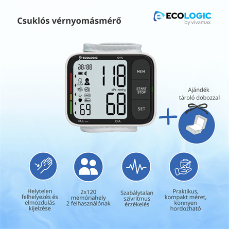 Csuklós vérnyomásmérő GYEL07