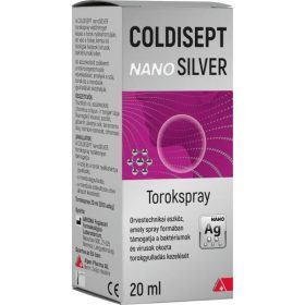 Coldisept nanosilver torokspray 20ml