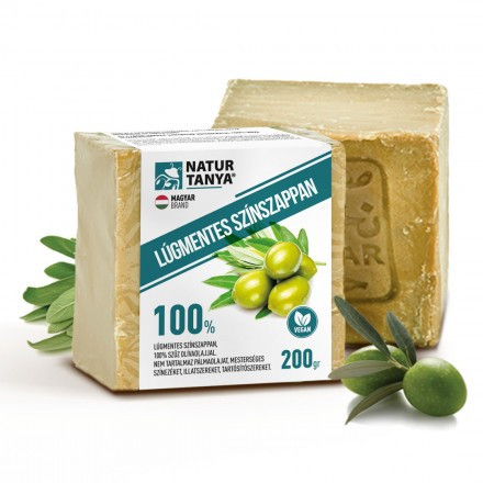 Natur Tanya® Lúgmentes Színszappan - 100% Szűz Olivaolajjal. Minden bőrtípusra, arcra, testre, hajra és érzékeny felületen is