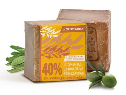 Natur Tanya® Lúgmentes Színszappan - 40%-os bio babérfaolaj tartalom, a teljes testre és hajmosáshoz is! 