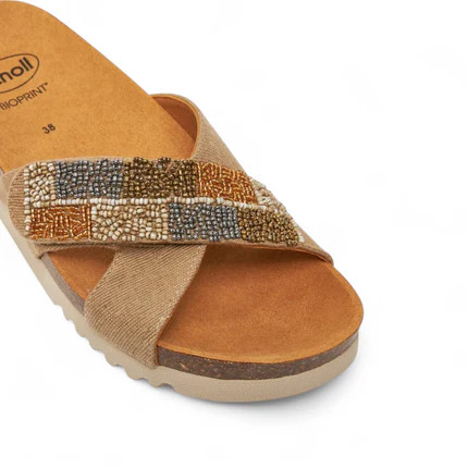 Scholl La Serena Strap papucs homok