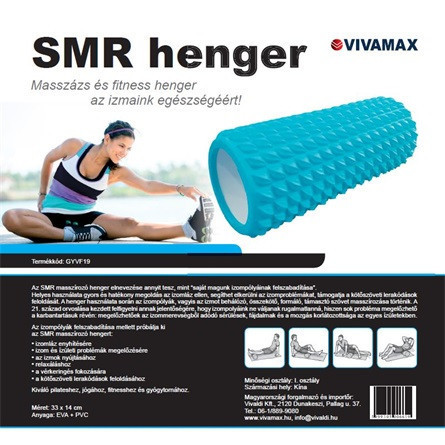 Vivamax masszírozó henger (GYVF19)  - kék