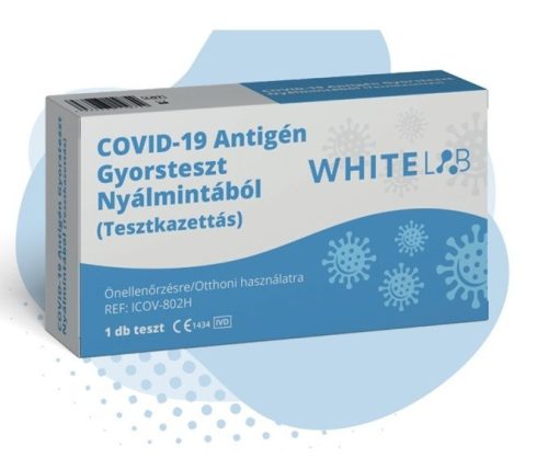 COVID-19 antigén gyorsteszt Nyálmintából önellenőrzésre - WhiteLAB - 10 db