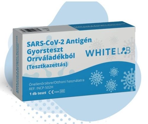 COVID-19 antigén gyorsteszt Orrváladékból önellenőrzésre - WhiteLAB - 10 db