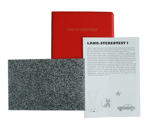 Lang sztereoteszt I. ( szemészeti vizsgálathoz )