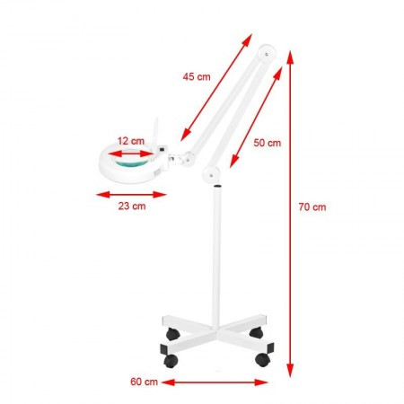 Nagyítós lámpa LED 5 dipotria + talp