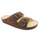 Salus Férfi Kétcsatos Papucs Barna 42
