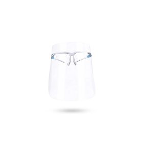 Szemüveggel egybeépített arcvédő pajzs